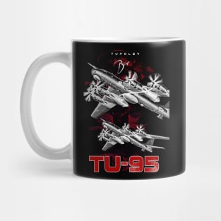 Tupolev TU-95 Heavy Russian Bomber Aircraft Mug